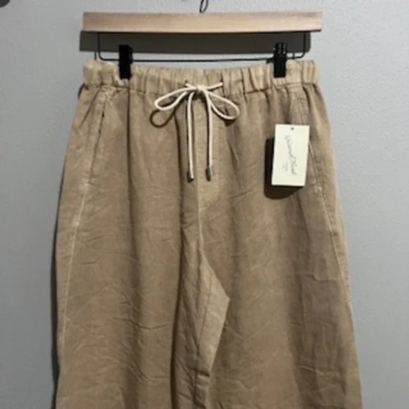 Universal Thread Womens High-Rise Wide Leg Drawstring Pants Tan Small New - Picture 11 of 13